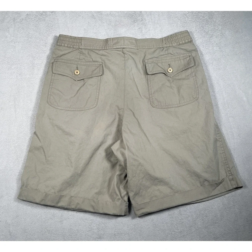 Rare Vintage 90's Gucci Pleated Shorts Men 50 Built-In Suede Belt 100% Cotton